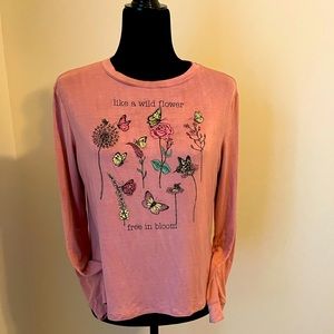 NWT Wildflower long-sleeve tee